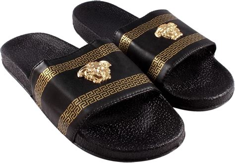 slippers dames versace|female Versace slippers.